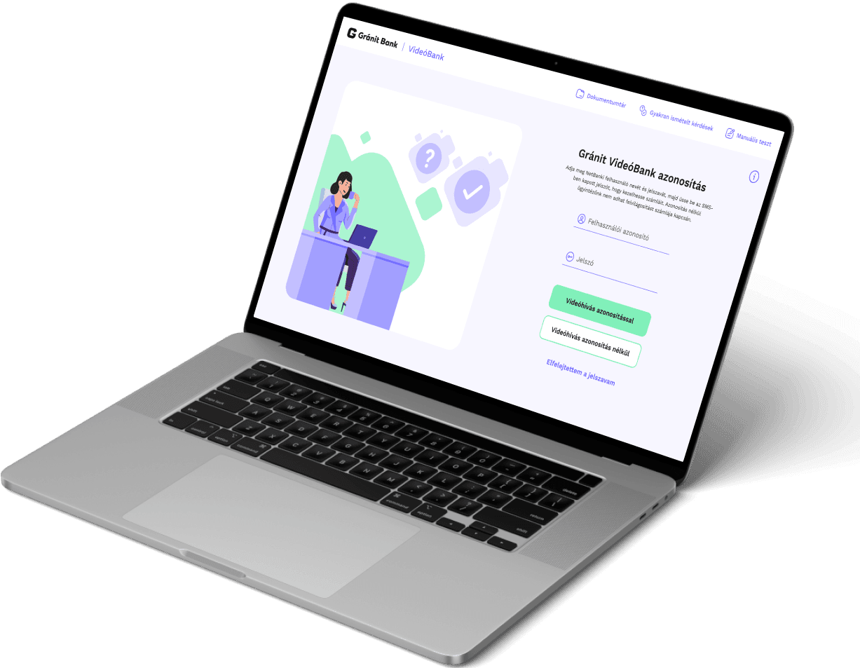 MacbookPro pe pagina Gránit videobank