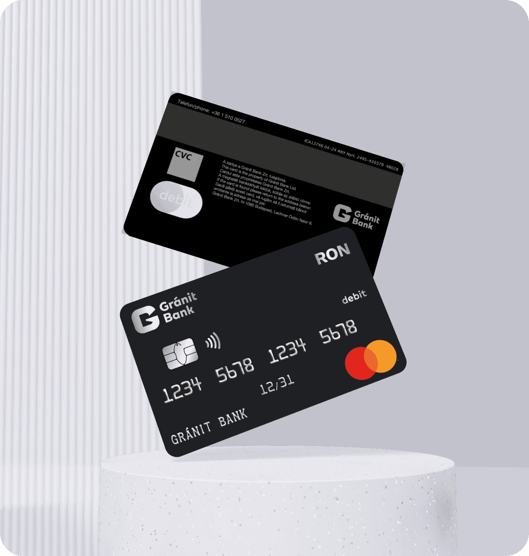 Gránit Bank bankkártya